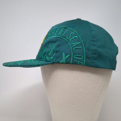 CSI Baseball Cap Green One Size Great Seal State Of Jefferson XX Strapback Hat