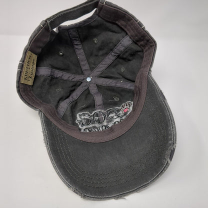 Dog Mom Strapback Hat Gray One Size Solid Distressed KB ETHOS Vintage