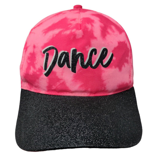 Justice Girl's Strapback Tie Dye Hat Pink Size OSFA Dance Logo