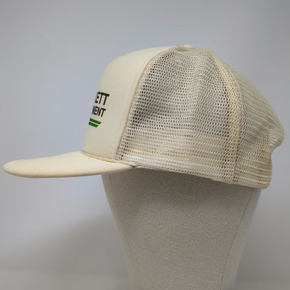 Otto Trucker Hat Beige One Size Pickett Equipment Mesh Snapback Rope Foam Hat