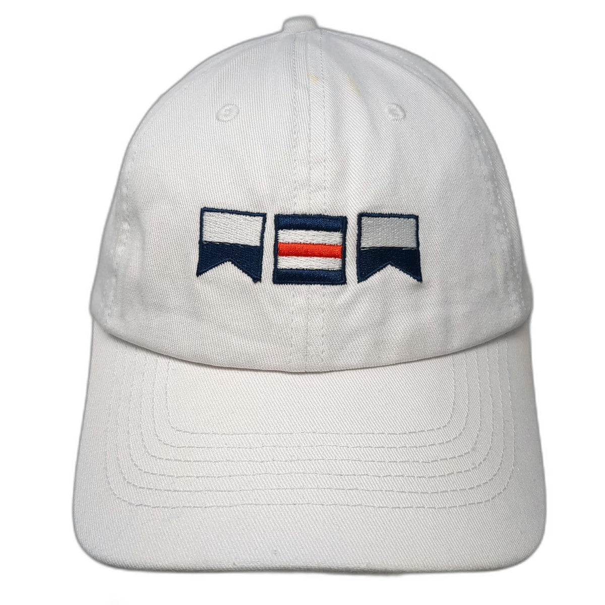 White American Coastal Nautical Signal Flags Baseball Cap Hat One Size Slideback