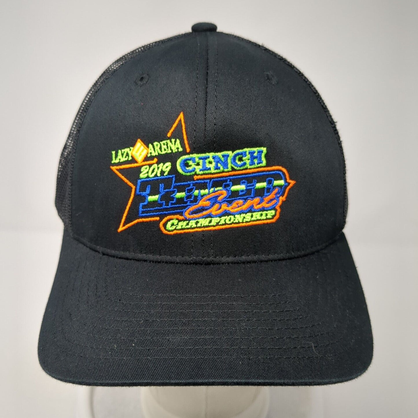 Lazy Arena 2019 Cinch Timed Event Championship Snapback Trucker Hat Black OS
