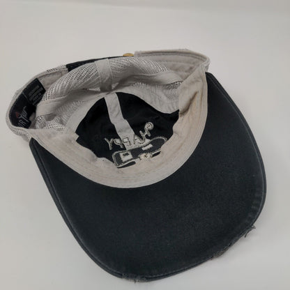 Happy Camper Slideback Trucker Hat Black One Size Embroidered Sportsman