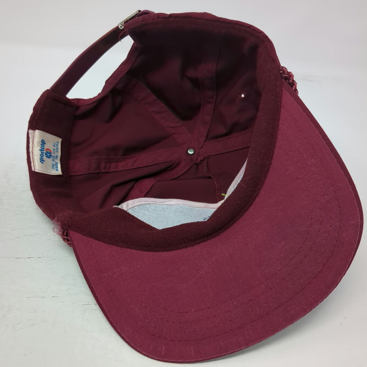 Sportcap 5 Panel Red One Size Silver Creek Irrigation Rope Slideback Hat Cotton