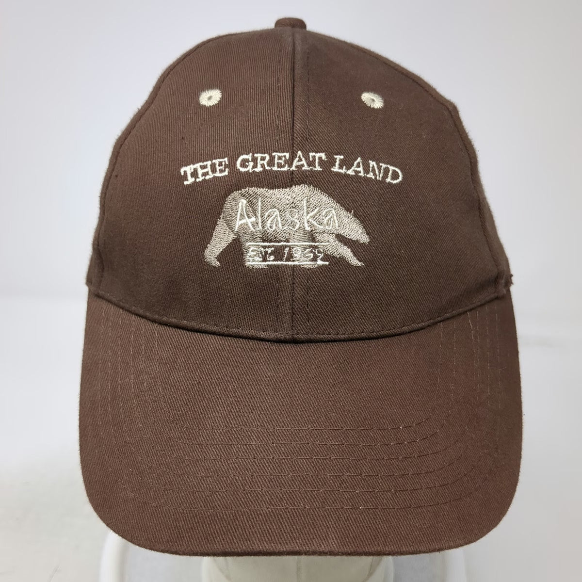Arctic Circle Enterprises Brown Baseball Cap One Size Alaska Bear The Great Land