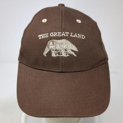 Arctic Circle Enterprises Brown Baseball Cap One Size Alaska Bear The Great Land