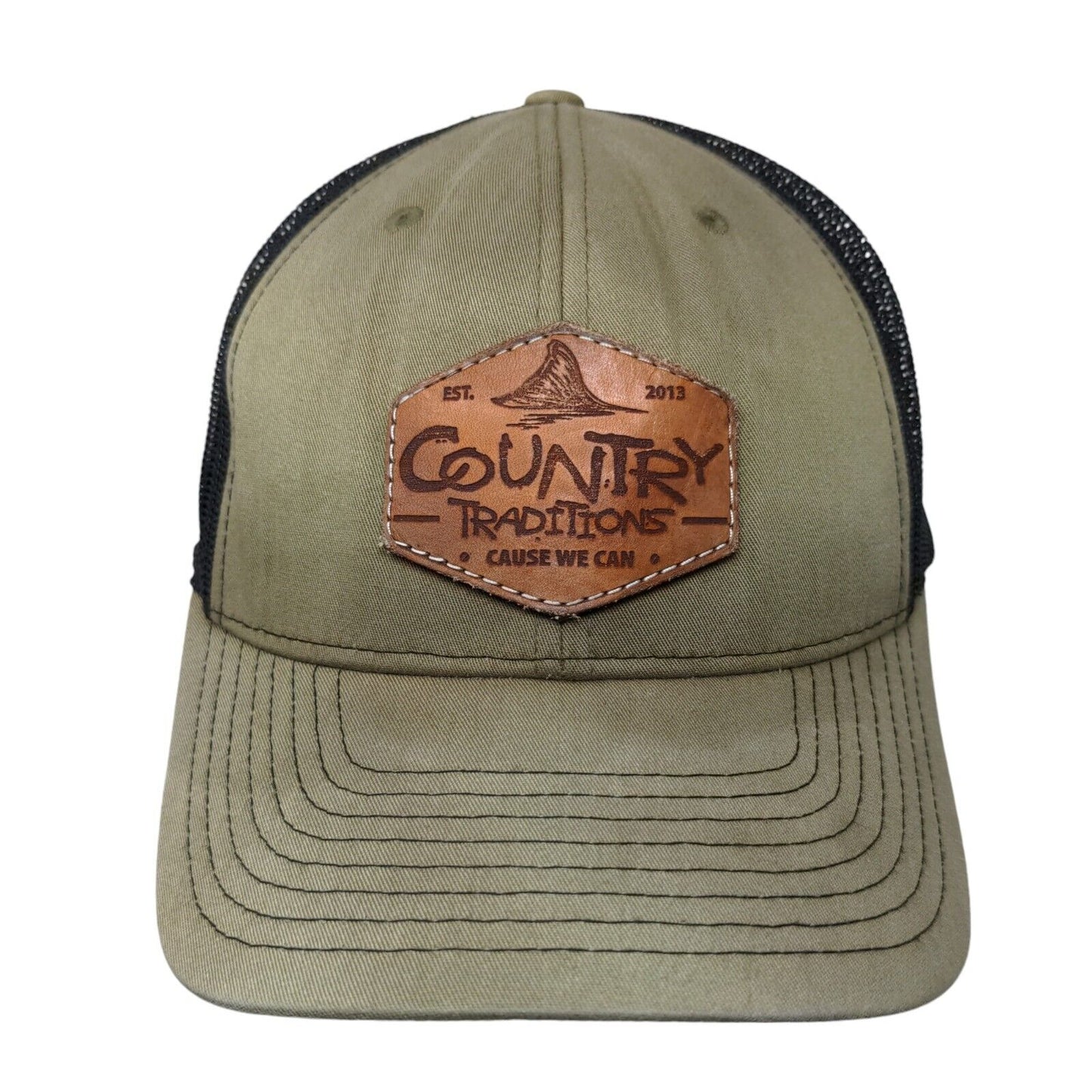 Country Traditions Cause We Can Snapback Mesh Back Trucker Hat Multi One Size