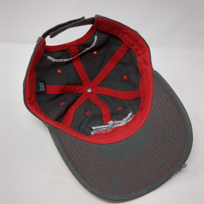 36th All American 400 Strapback Hat Gray One Size Adjustable District