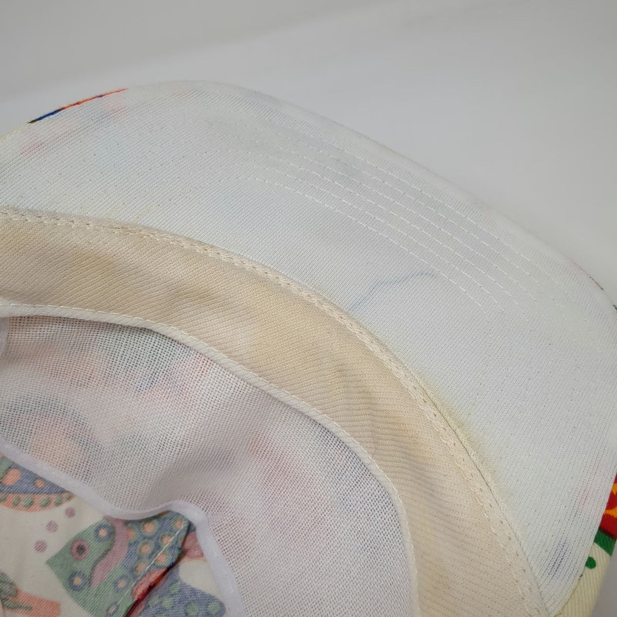 Winner 5 Panel White Blue Green One Size Tropical Fish Print Rope Bahamas Hat