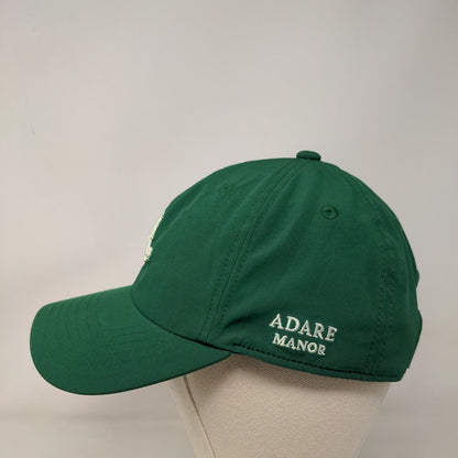 American Needle Strapback Hat Green Embroidered A Logo Adjustable