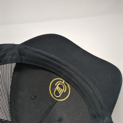 HISPOD Snapback Trucker Hat Black One Size Adjustable Mesh Back Port Authority