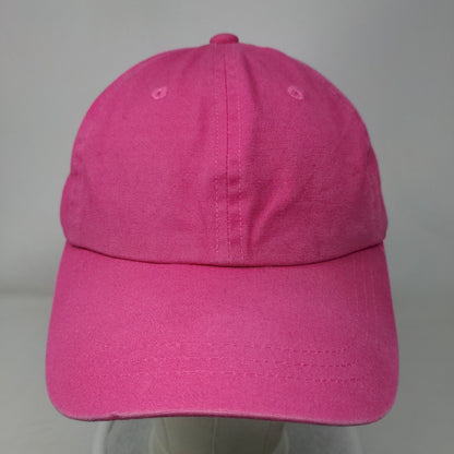 Unbranded Slideback Hat Pink One Size Adjustable Solid 6 Panel Blank