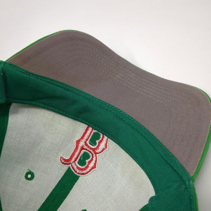 Boston Red Sox MLB Green White Baseball Cap One Size Strapback Embroidered Hat