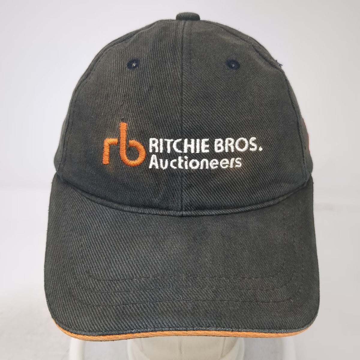 Ritchie Bros Auctioneers Black Orange One Size Strapback Baseball Cap Hat