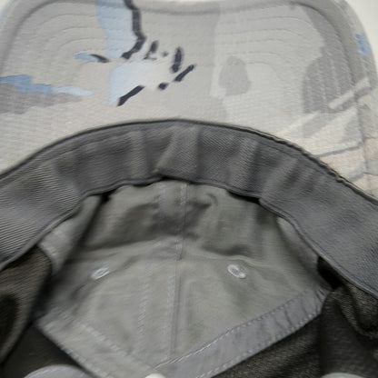 Under Armour Baseball Cap Gray Camo Fitted L Performance Logo Patch Flex Hat