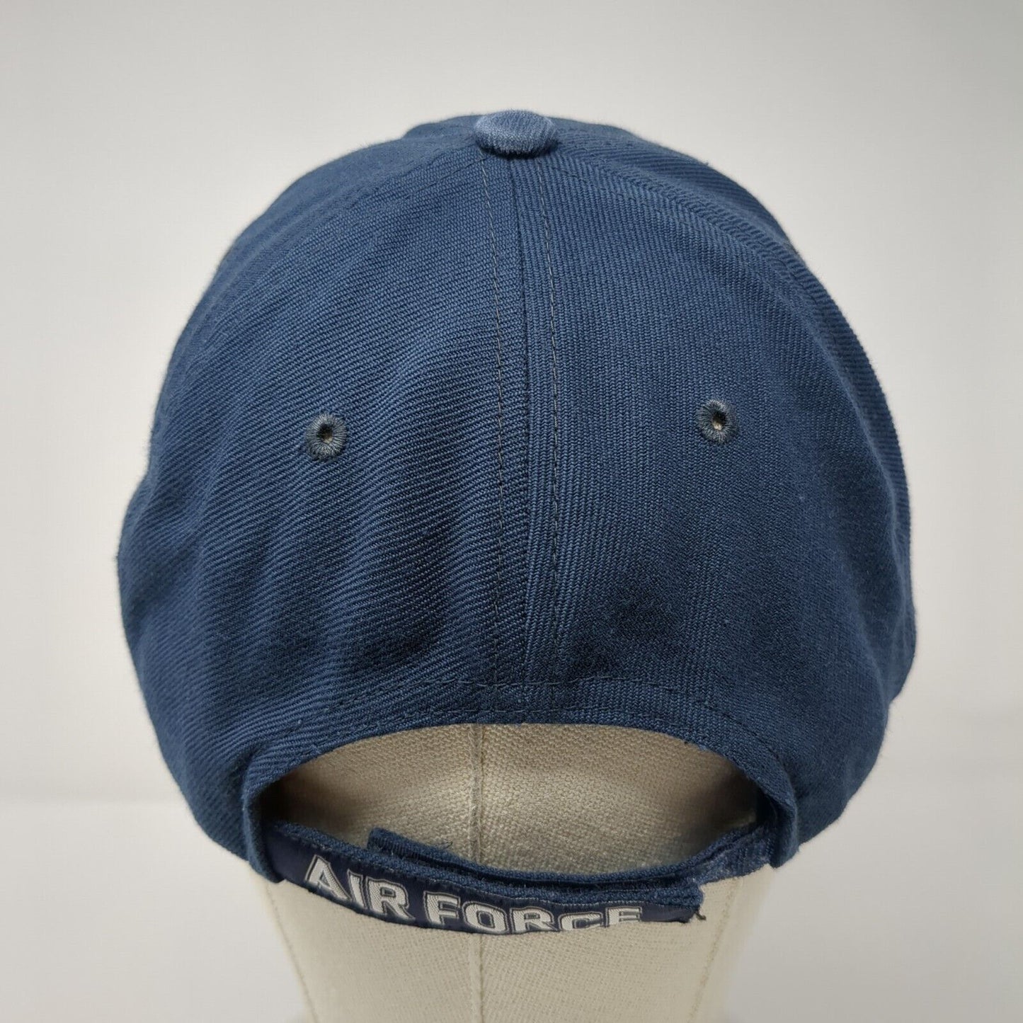 Air Force Strapback Hat Blue One Size Adjustable Embroidered Rapid Dominance