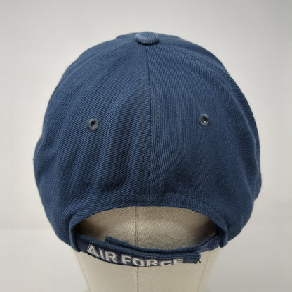 Air Force Strapback Hat Blue One Size Adjustable Embroidered Rapid Dominance