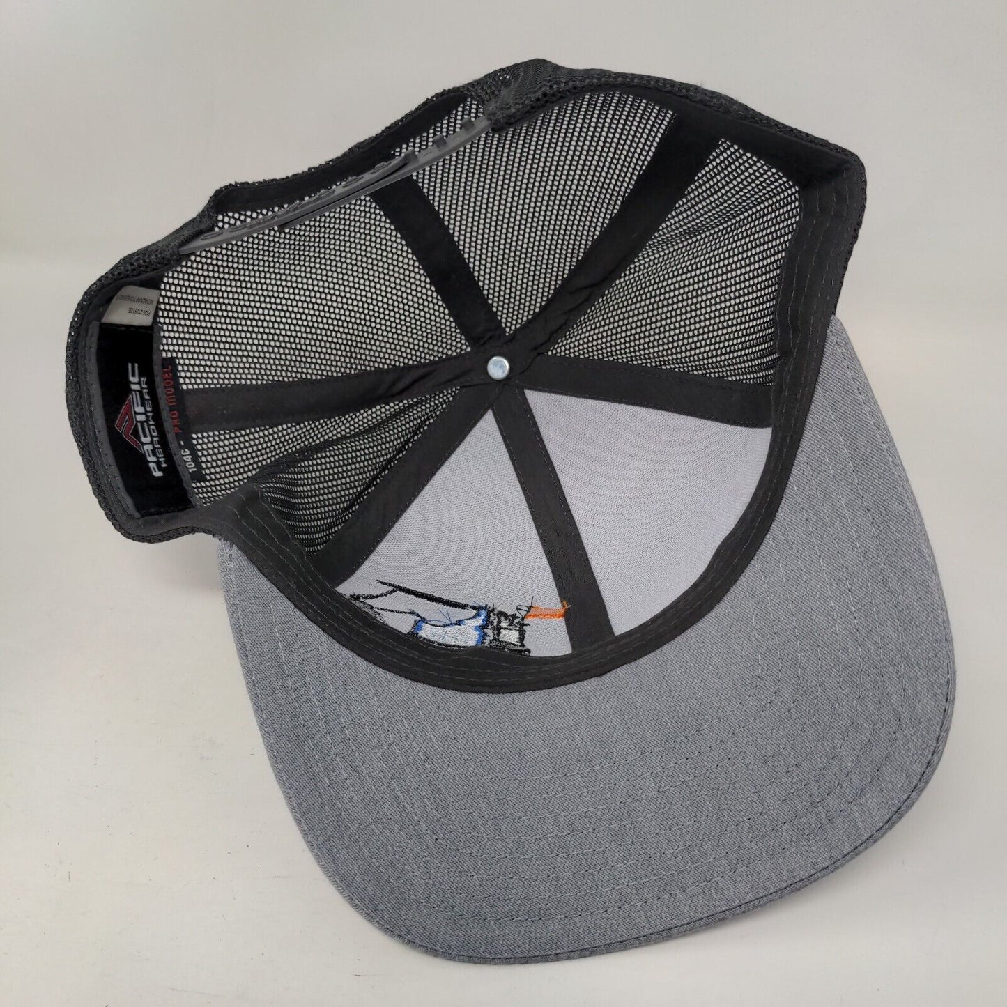 Golf Cart Snapback Mesh Back Trucker Hat Gray One Size Mesh Back Pacific