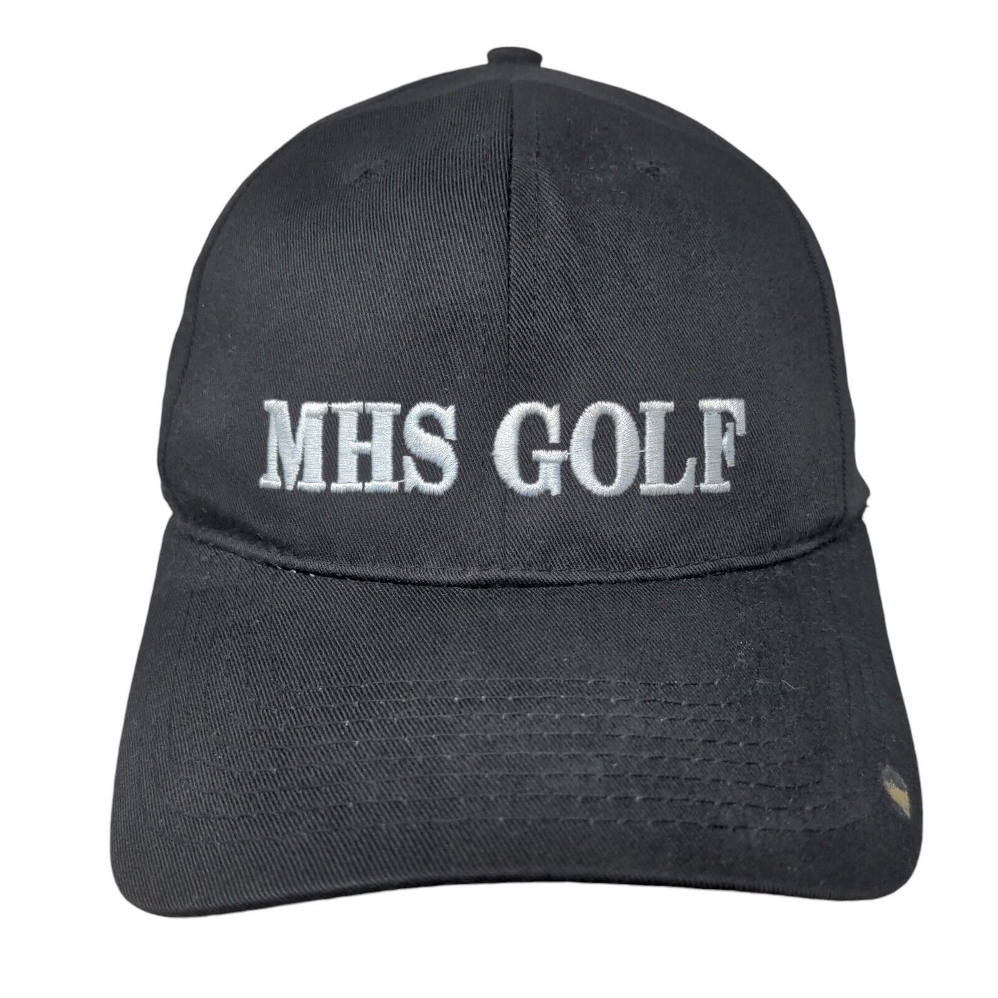 MHS Golf Strapback Hat Black Small Adjustable Embroidered Pro 214 Richardson
