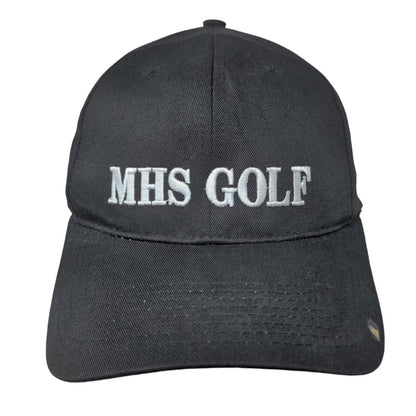 MHS Golf Strapback Hat Black Small Adjustable Embroidered Pro 214 Richardson
