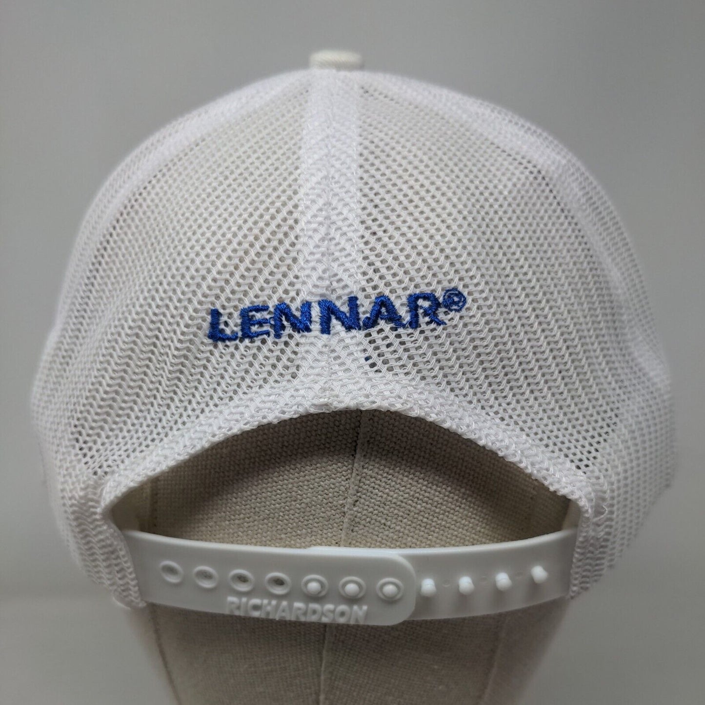 Beachwalk Lennar Snapback Trucker Hat White One Size Adjustable Mesh Back