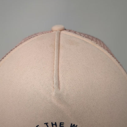 Vans Trucker Hat Pink One Size Off The Wall Palm Tree Graphic Mesh Snapback Logo