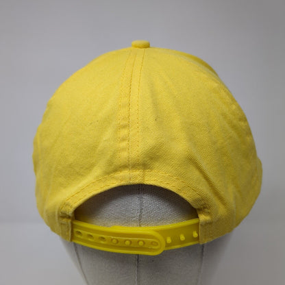 Heart Eyes Emoji Snapback Hat Yellow One Size Adjustable Embroidered