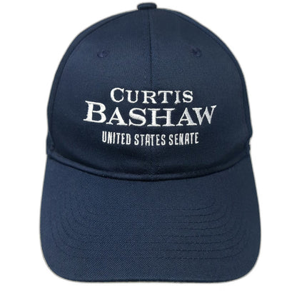 Port Authority Baseball Cap Blue One Size Curtis Bashaw US Senate 2024 Hat NJ