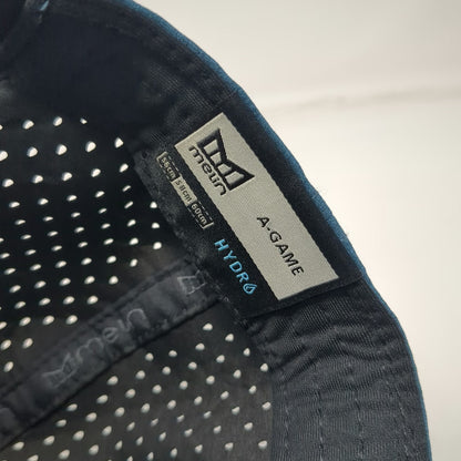 Melin A-Game Hydro Trucker Hat Blue One Size Perforated Performance Snapback