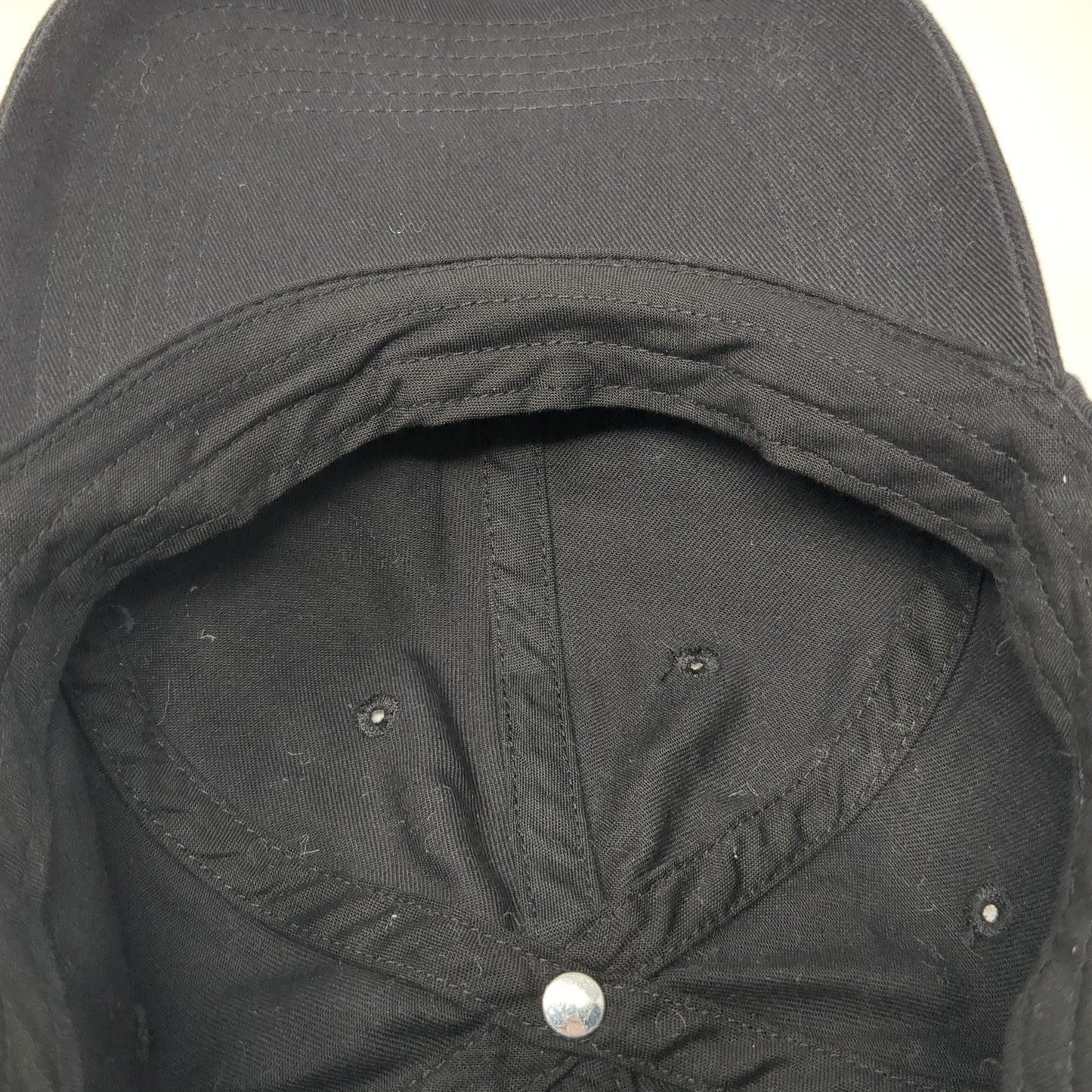 Unbranded Strapback Hat Black One Size Adjustable Outdoor Blank Solid