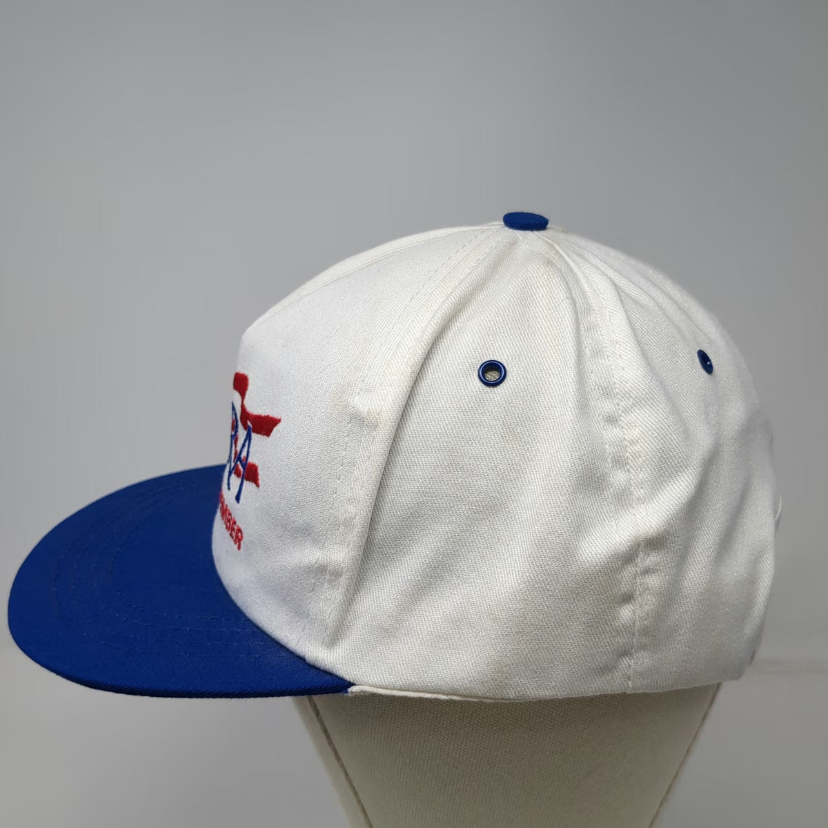 Americap USA 5 Panel White Blue One Size NRA Committee Member Snapback Hat