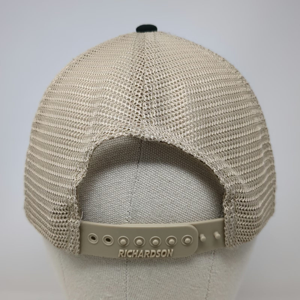 Richardson Trucker Hat Black L Snapback Mesh Kiewit Construction Embroidery