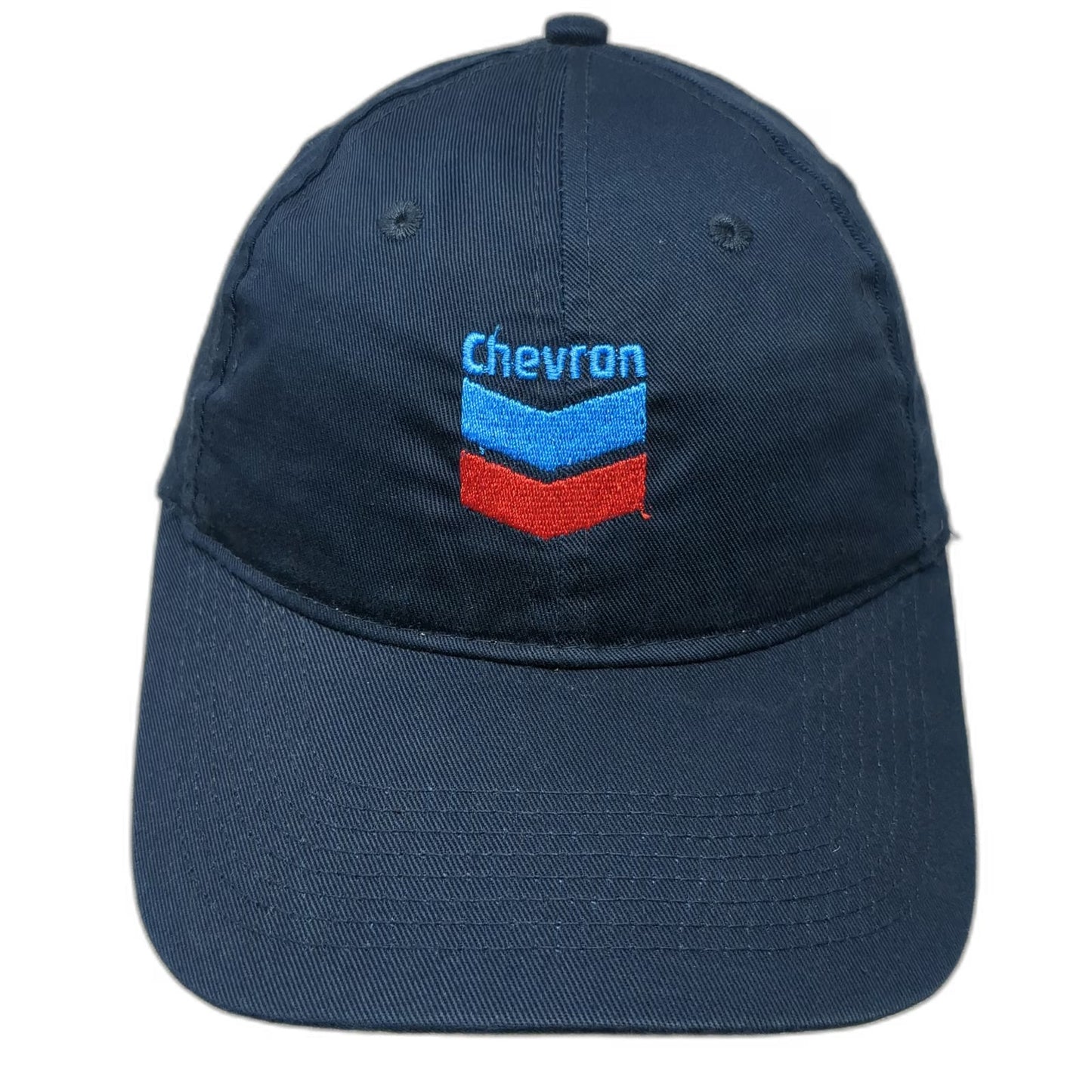 Port & Company Baseball Cap Blue One Size Chevron Ocean State Oil Strapback Hat