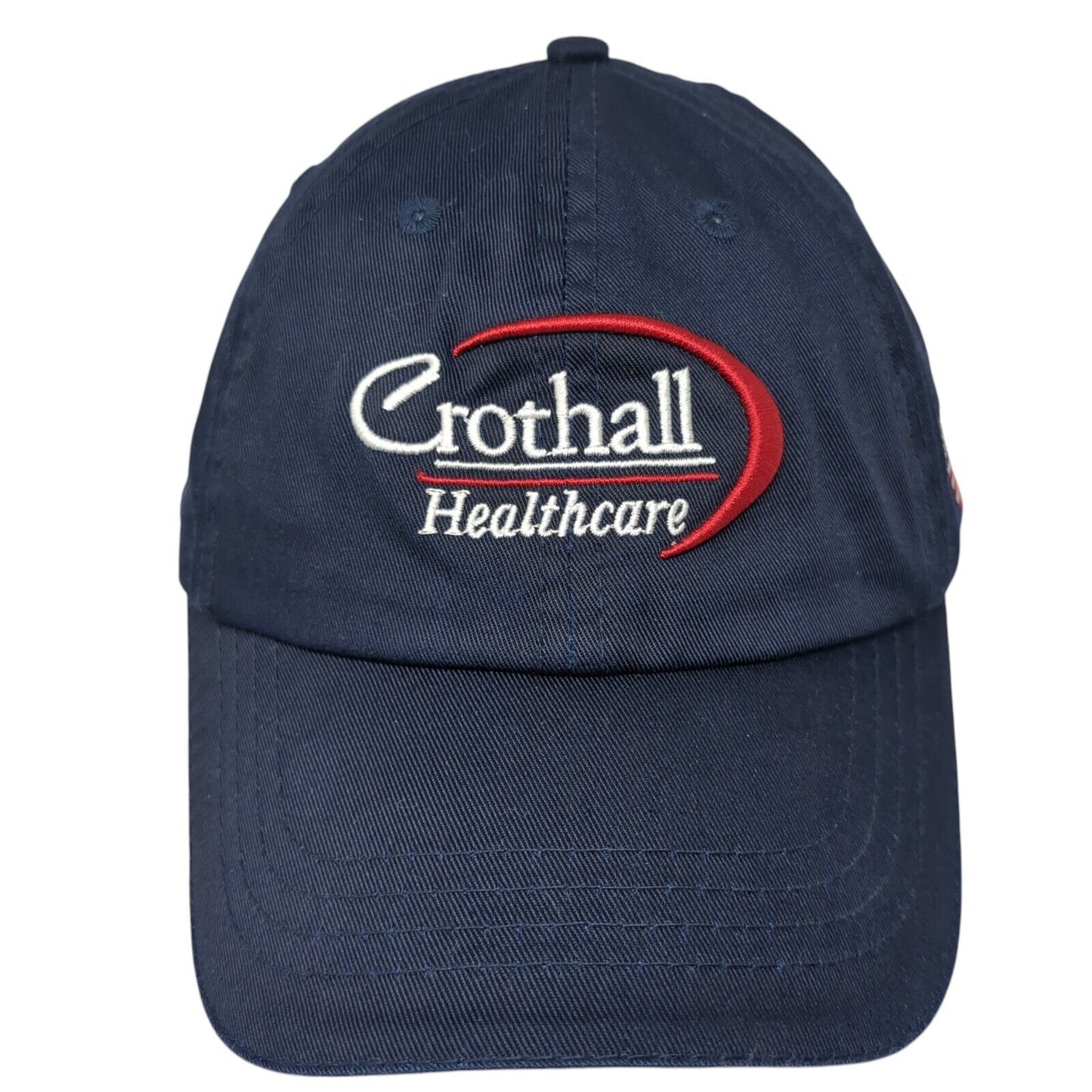 Crothall Healthcare Slideback Hat Blue One Size Adjustable Embroidered