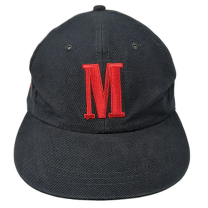 Vanguard Baseball Cap Black One Size Red Marlboro M Cowboy Horse Slideback Hat