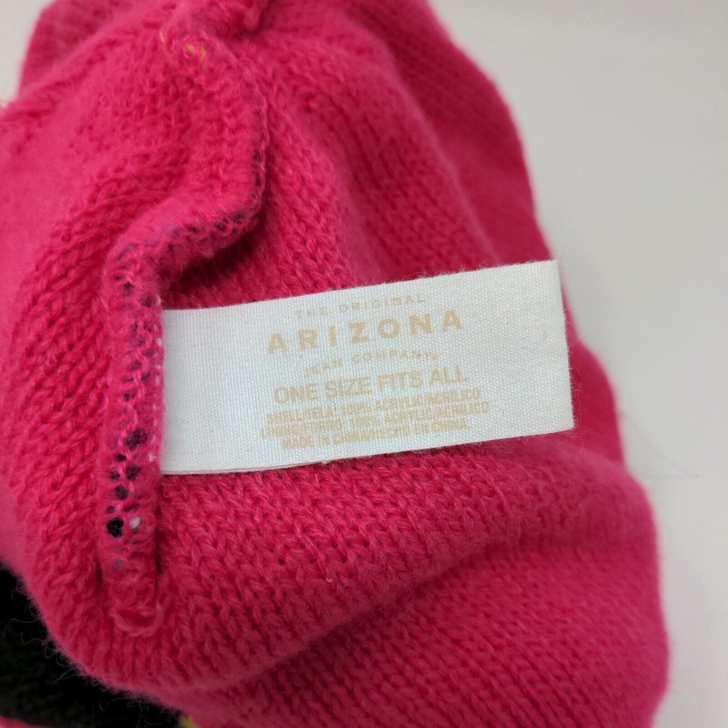 Arizona Women's Knit Beanie Hat Cap Multicolor OSFA Fair Isle Owl Pattern