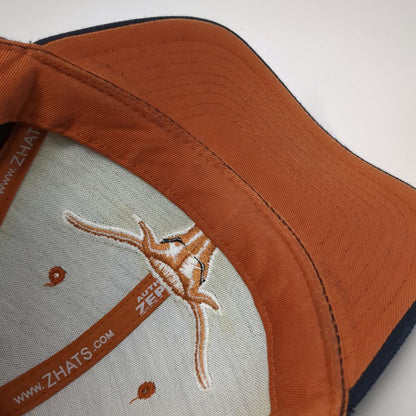 Texas Longhorns NCAA Zephyr Hat Black Orange White 7 5/8 Embroidered Logo Fitted