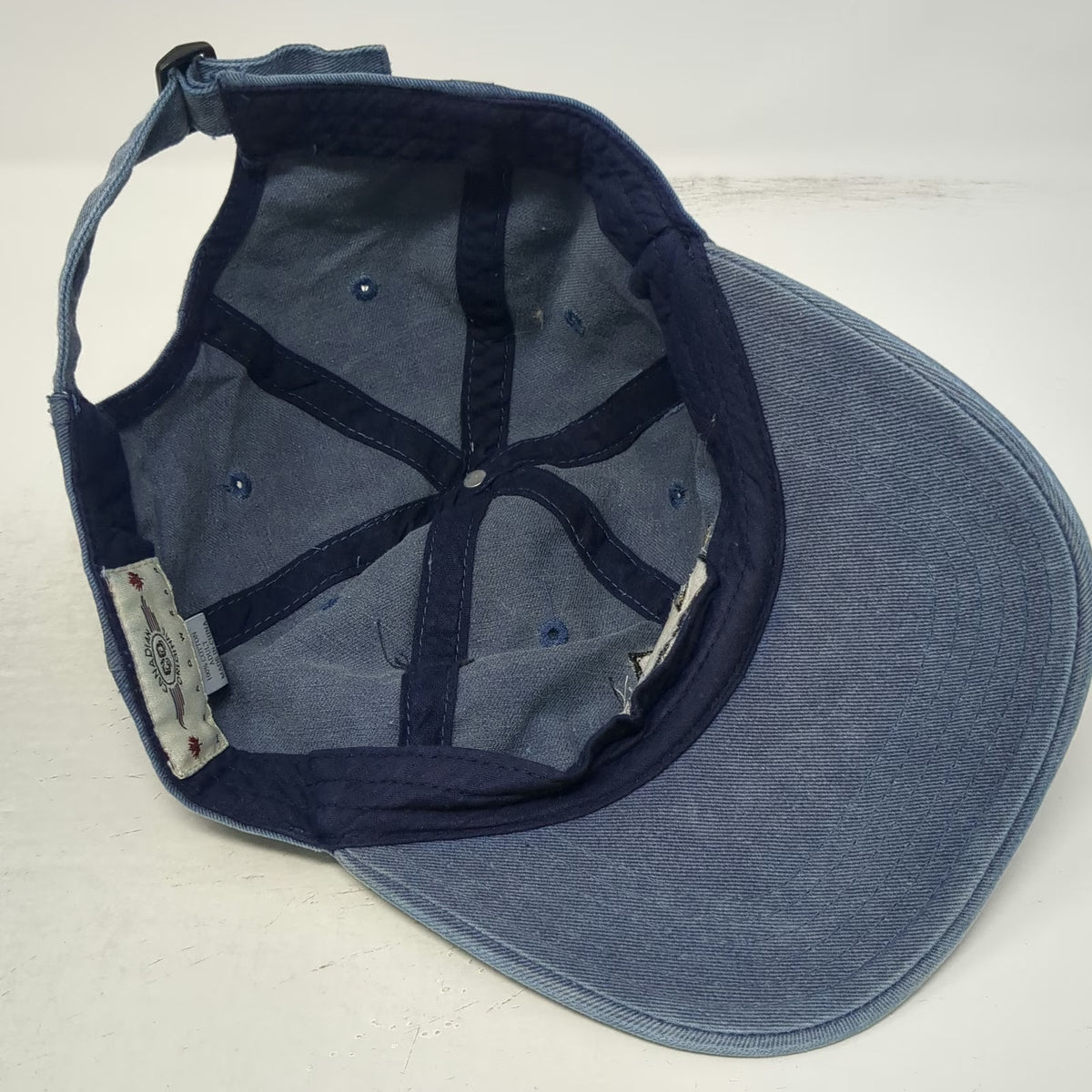 Canadian Original Baseball Cap Blue One Size Orca Whale Victoria Canada Hat