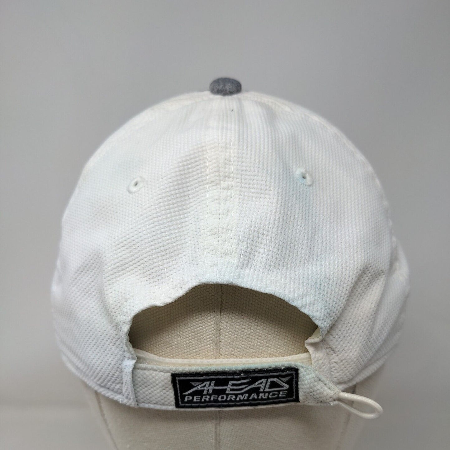 Del Web Stone Creek Golf Club Strapback Hat Gray OS Mid Fit Ahead Performance