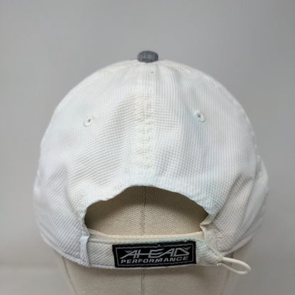 Del Web Stone Creek Golf Club Strapback Hat Gray OS Mid Fit Ahead Performance