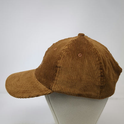 Catalina Crunch Baseball Cap Brown One Size Corduroy Slideback Sun Logo Hat