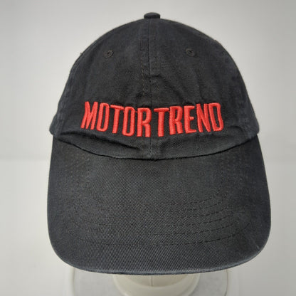 Motor Trend Strapback Hat Black One Size Adjustable Embroidered 6 Panel