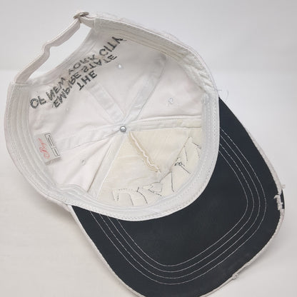 NYC Team Najor Slideback Hat White One Size Adjustable Embroidered Boyee