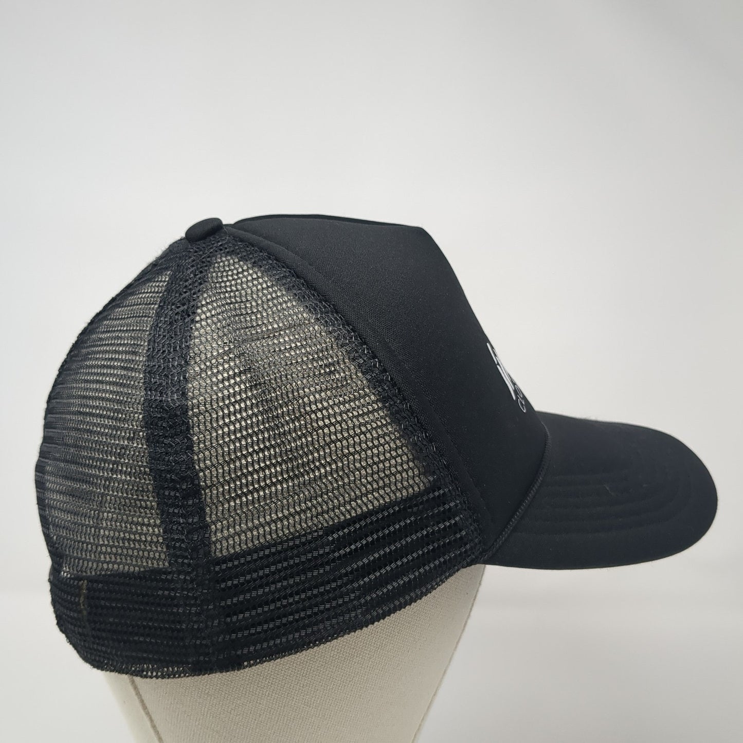 Intrepid Clothing Co. Trucker Hat Black One Size Adjustable Mesh Back Rope