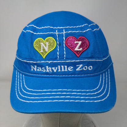 Nashville Zoo Strapback Cadet Army Cap Hat Blue Child Embroidered JHats