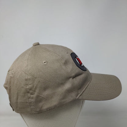 Molten Metal Equipment Innovations Strapback Hat Tan OSFA Embroidered
