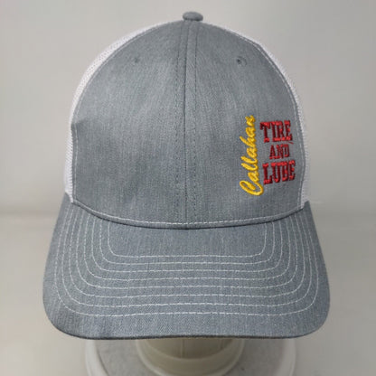 Callahan Tire And Lube Snapback Trucker Hat Gray One Size Colorblock