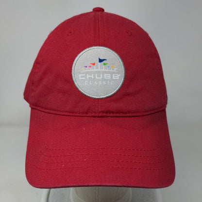 Chubb Classic Slideback Hat Red One Size Adjustable Embroidered 6 Panel