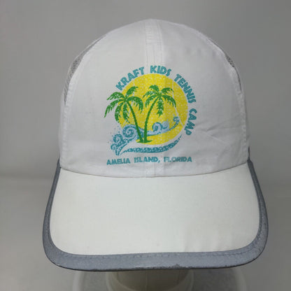 Kraft Kids Tennis Camp Amelia Island Florida Volunteer Strapback Hat White OS