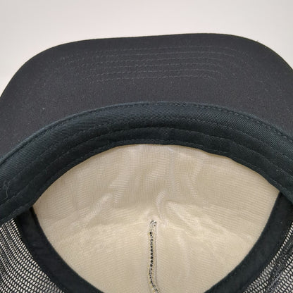Richardson Trucker Hat Black One Size Send It Ski Town All-Stars Yellow Rope